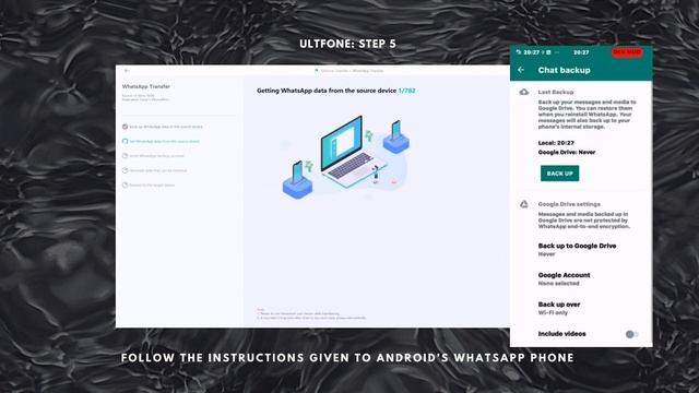 How To Backup Whatsapp's Data from Android to iPhone using UltFone Transfer смотреть онлайн
