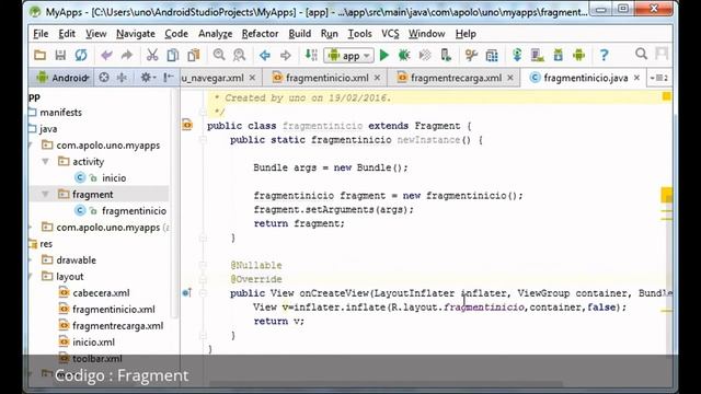 5. Android Studio 1.5.1 - Fragment - (Movil) смотреть онлайн