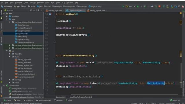 Android Whatsapp Clone Tutorial 08 Already have Account And Need new Account Link смотреть онлайн