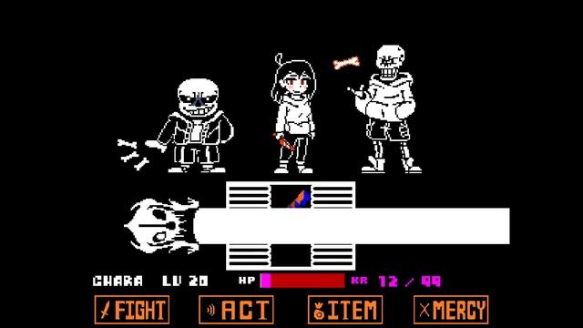 Bad Time Trio HARD MODE by FDY NORMAL MODE | Undertale Fangame смотреть онлайн