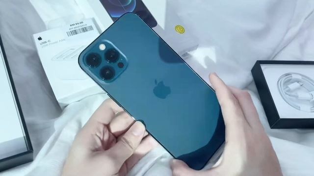 iphone 12 pro max *PACIFIC BLUE aesthetic unboxing🌍 ✨#aesthetic #asmr смотреть онлайн
