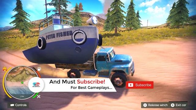 How To Load Fisher Boat On Russian Zed Truck | Off The Road Unleashed Nintendo Switch Gameplay смотреть онлайн