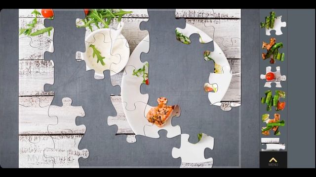 Magic Puzzles. Salmon With Asparagus 🐟🥗 ~ My Gaming Town ☆ смотреть онлайн