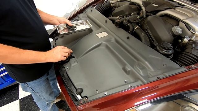 Installing the Engine Slam Panel in an Aston Martin DB9 смотреть онлайн