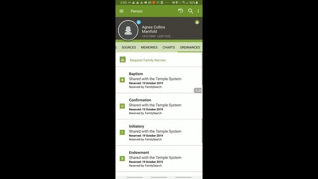 Reserving Temple Ordinances on the Android Family Tree App in 50 Secomds movie смотреть онлайн