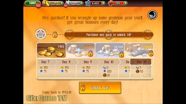 Six Guns 2.9.0 - Unlimited Rewards and FREE STARS!! смотреть онлайн