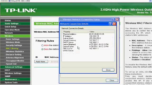 How to use MAC filtering feature of TL WA5210g?(the best security) смотреть онлайн