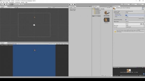 Unity Orthographic Camera Setup