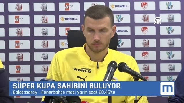 İsmail Kartal & Edin Dzeko Basın Toplantısı | Galatasaray - Fenerbahçe | Süper Kupa смотреть онлайн