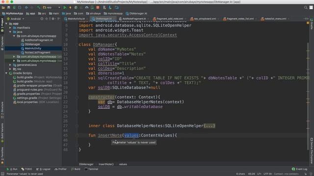 74- Android Note App|| Add record to SQLite- اضافة سجل смотреть онлайн