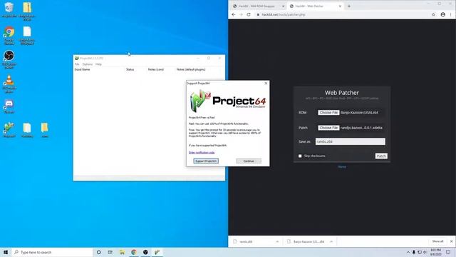How to patch an n64 ROM and play it on Project64 смотреть онлайн