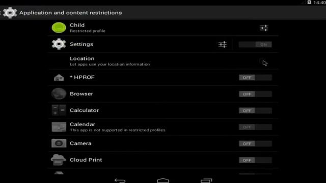 Android Tablet Restricted User смотреть онлайн