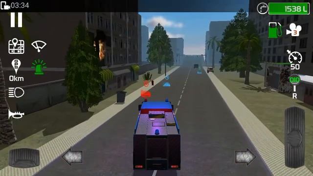 Fire Engine Simulator | Volley (Volvo FH12) Truck | Gameplay | Android смотреть онлайн