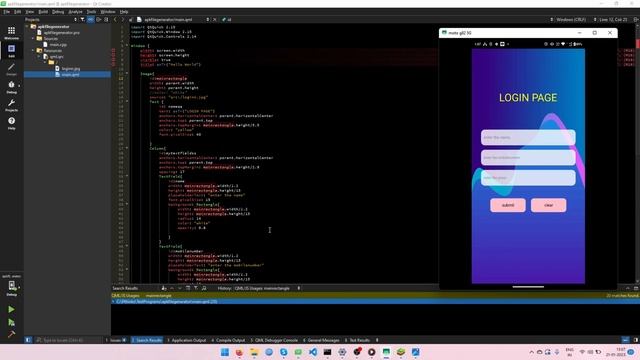 Qt Android application Example смотреть онлайн