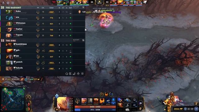 T1 ana getting DESTROYED by VP GPK in LCQ TI11 Virtus Pro vs T1 The International 2022 смотреть онлайн