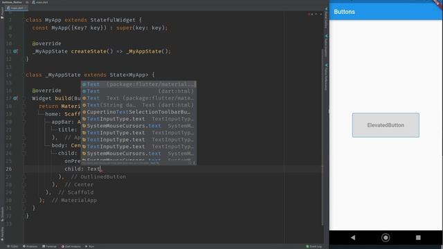 How to Implement New Material Buttons in Flutter [2021] - Urdu/Hindi смотреть онлайн