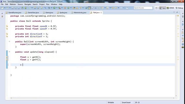 Animating the Sprite: Practical Android Java Development Part 72 смотреть онлайн