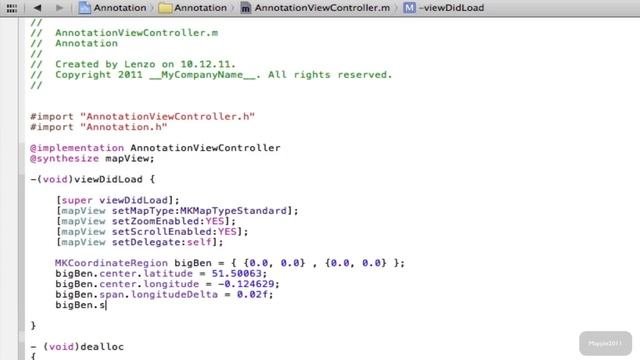 Xcode 4 iPhone SDK Tutorial - Custom MKMapView Annotation / Callout HD смотреть онлайн