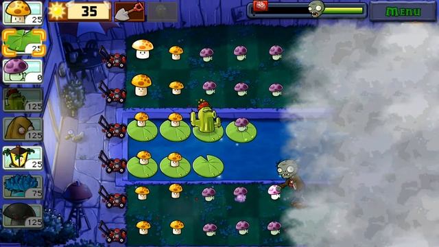 PLANTS VS ZOMBIES (FOG) LEVEL 3 смотреть онлайн