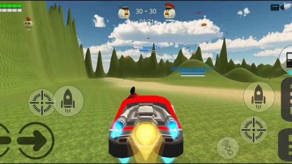 Playing Chicken Gun Video Game Race2 || Pro VS Hacker || Android Gameplay Video