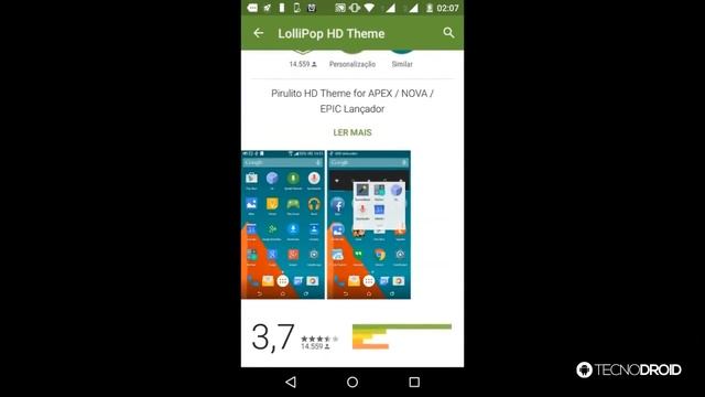 Como deixar o Android 4.0+ com visual do Android 5.0 Lollipop смотреть онлайн