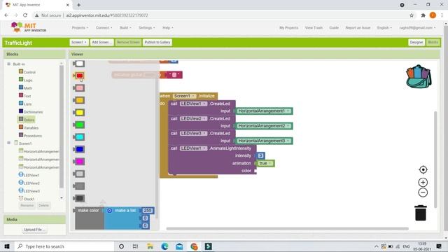 Create Traffic Light Simulation Mobile App || MIT App Inventor || LED View Extension смотреть онлайн
