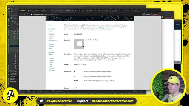 Ep. 009 - Squares and rectangles | Flutter Processing смотреть онлайн