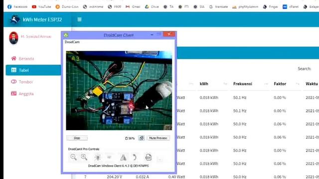kwh meter esp32 + Control Relay смотреть онлайн