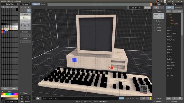 XP Computer - MagicaVoxel TimeLapse смотреть онлайн