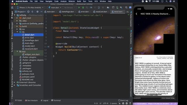 Build Flutter App using NASA REST API #3 Cards смотреть онлайн