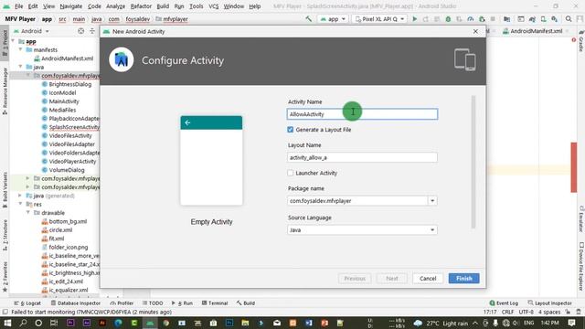 Video Player App in Android Studio, Create Splash Screen Part 0 смотреть онлайн