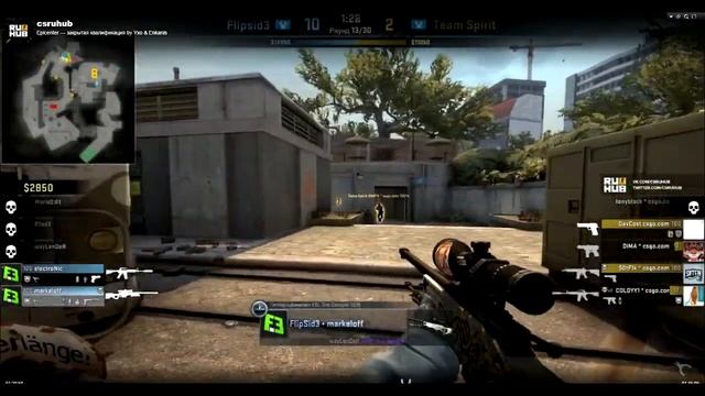 markeloff vs Team Spirit- 4 AWP kills (FAST ZOOM) смотреть онлайн