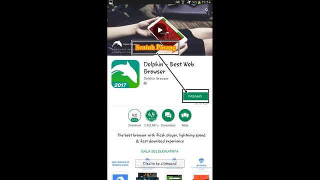 TUTORIAL MENGUNDUH APLIKASI DOLPHIN BROWSER DI PLAY STORE смотреть онлайн