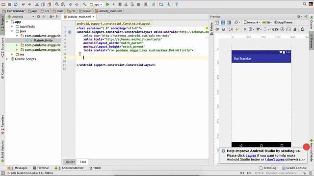Run Tracker UI Design to Android XML смотреть онлайн