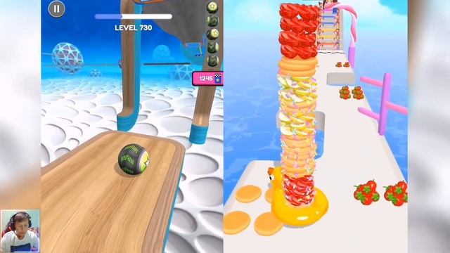 Going Balls | Pancake Run - All Levels IOS,Android Gameplay Walkthrough - New Apk Mega Pro Update