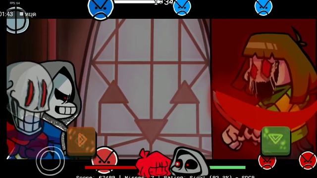 FNF Zanta mod DUSTTALE taiko android смотреть онлайн