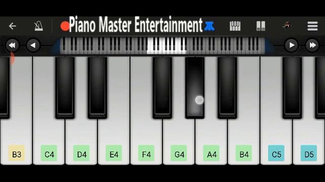 Aankh Hai Bhari Bhari | Easy piano tutorial | piano master enter tainment | mobile perfect piano смотреть онлайн