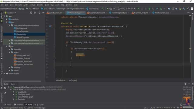 Android tutorial - 09 - How Add Fragments to Activity At Run time in Android Studio смотреть онлайн