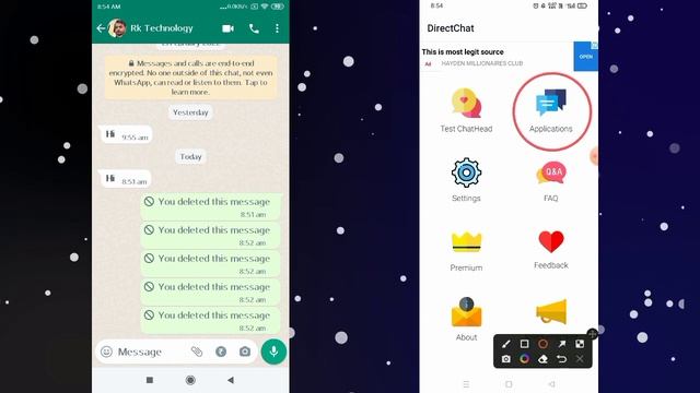 whatsapp par delete message kaise dekhe / how to read deleted message on whatsapp смотреть онлайн
