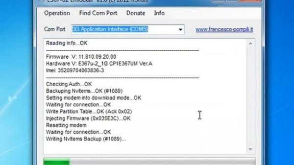 Unlock e367-u2 modem