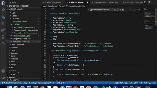 Toko Online dengan Laravel 7 - 5# Repository Pattern & Feature Testing pada Modul Manajemen Produk смотреть онлайн