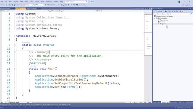 Windows Forms com .NET Core e C# :: Aula 02 :: A Estrutura de Arquivos de Soluções e Projetos смотреть онлайн