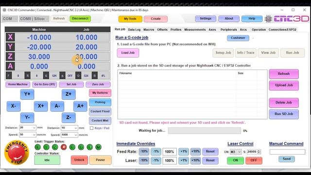 CNC3D Commander build 292 - Overview - Powerful GRBL CNC control software смотреть онлайн