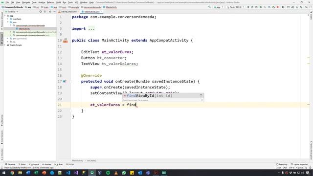 Android Studio 4.0.1 - #02 - Constituição de uma Activity - App Conversor de Moeda смотреть онлайн
