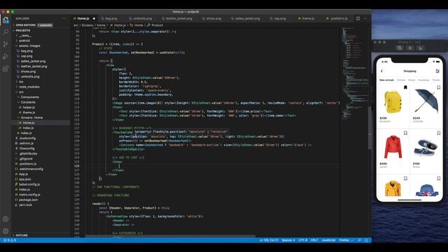 Basic Ecommerce App Home UI - Using React Native - Speed Code Video #8 смотреть онлайн