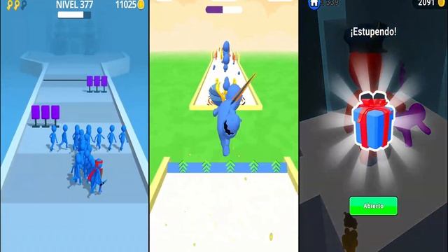 JOIN CLASH 3D vs BOOM RUNNER 3D vs COLOR RUN STICKMAN 3D - Triple Game смотреть онлайн
