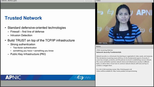 Network Security Fundamentals (eSEC01) смотреть онлайн
