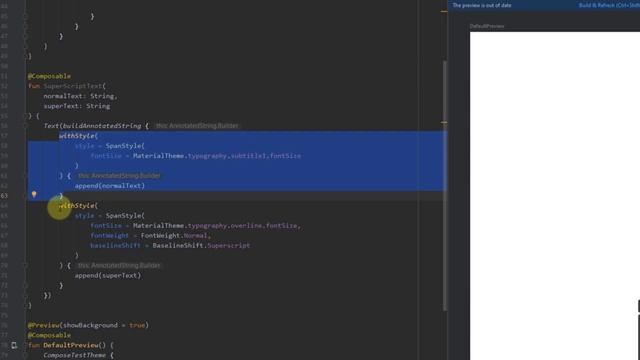 Superscript/Subscript Text - Jetpack Compose смотреть онлайн