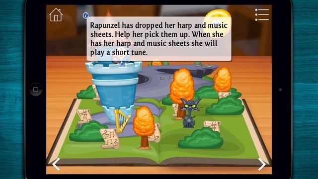 ♣ Grimm's Rapunzel - 3D Pop-up Story Book Of The Classic Fairy Tale - IPhone/iPad/Android