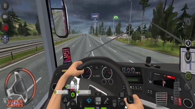 Bus Simulator Ultimate #77 Traveling with red lion | Bus Games | Android Gameplay смотреть онлайн